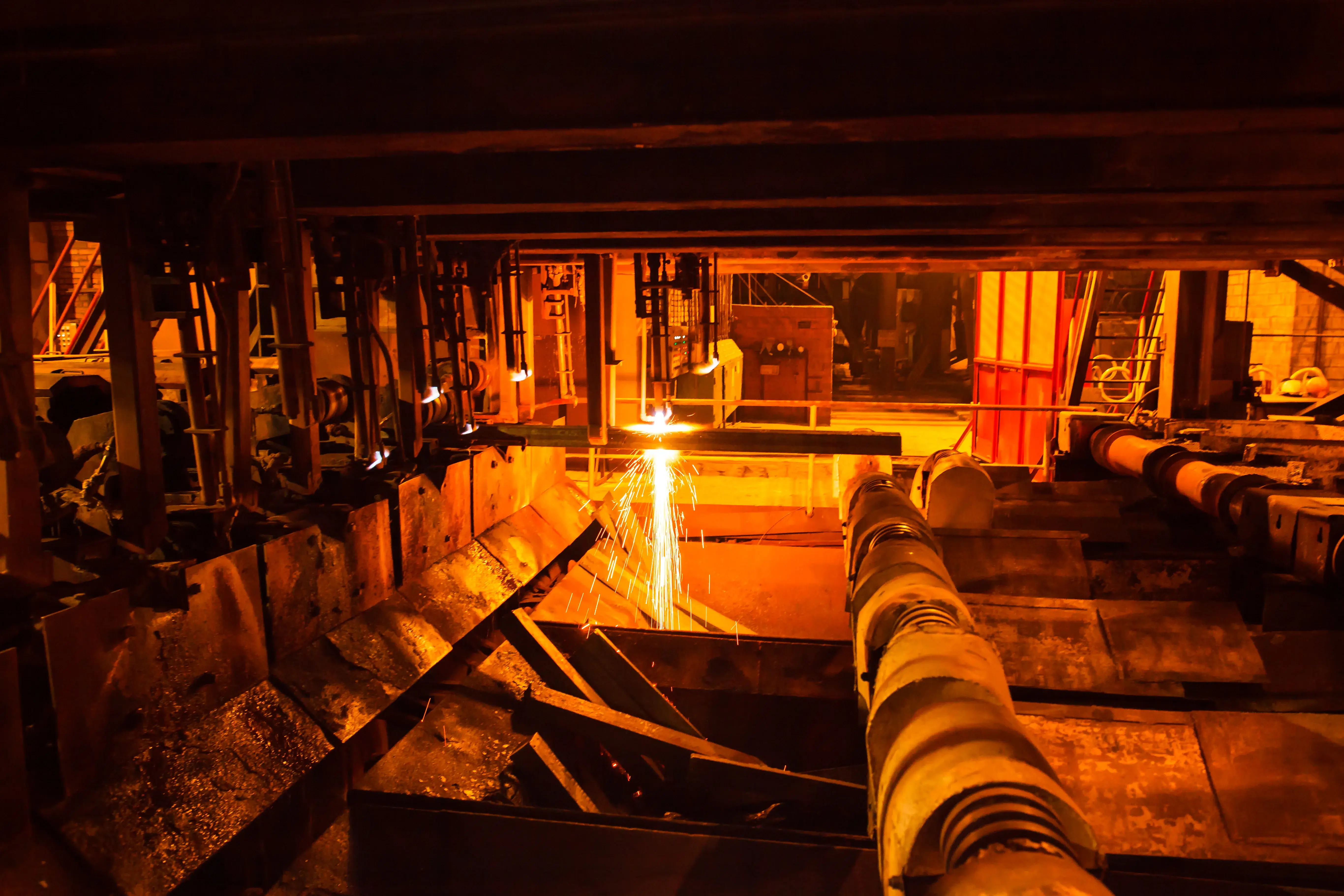 Planta de fundición industrial