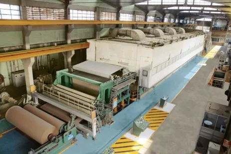 Línea de producción de papel